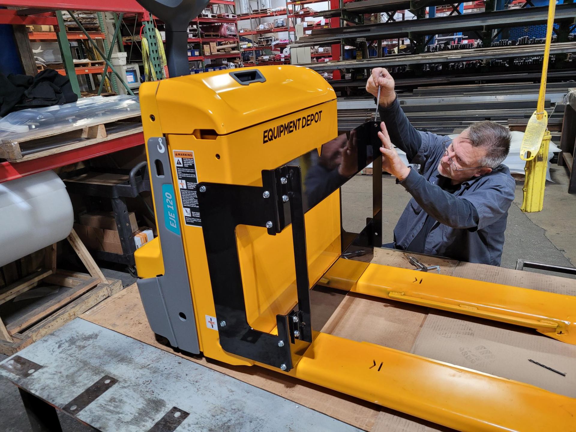 Equipment assembly work