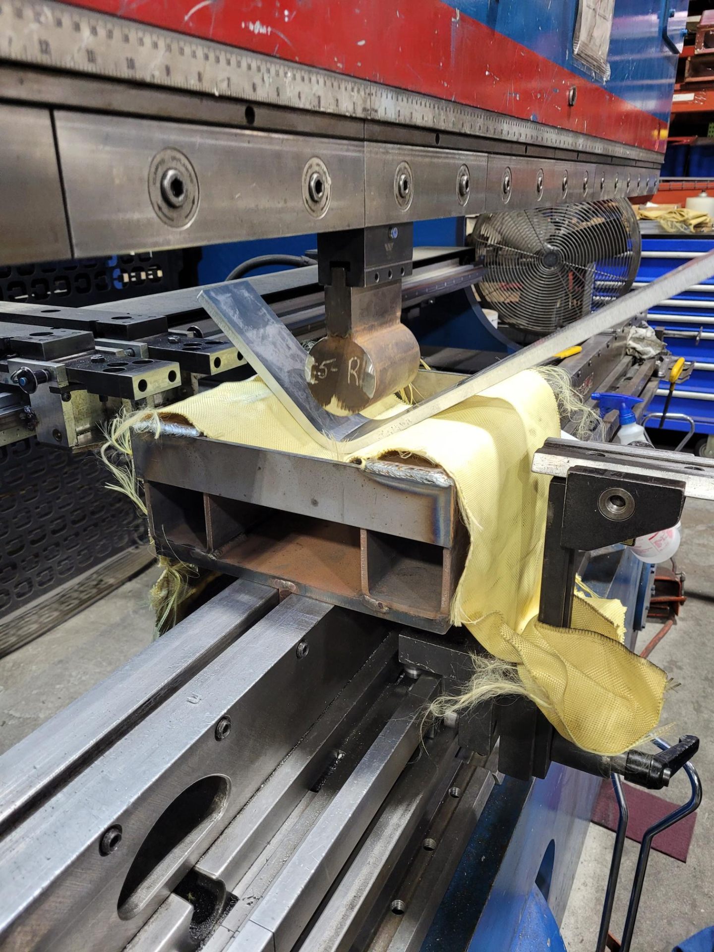 Press brake forming metal