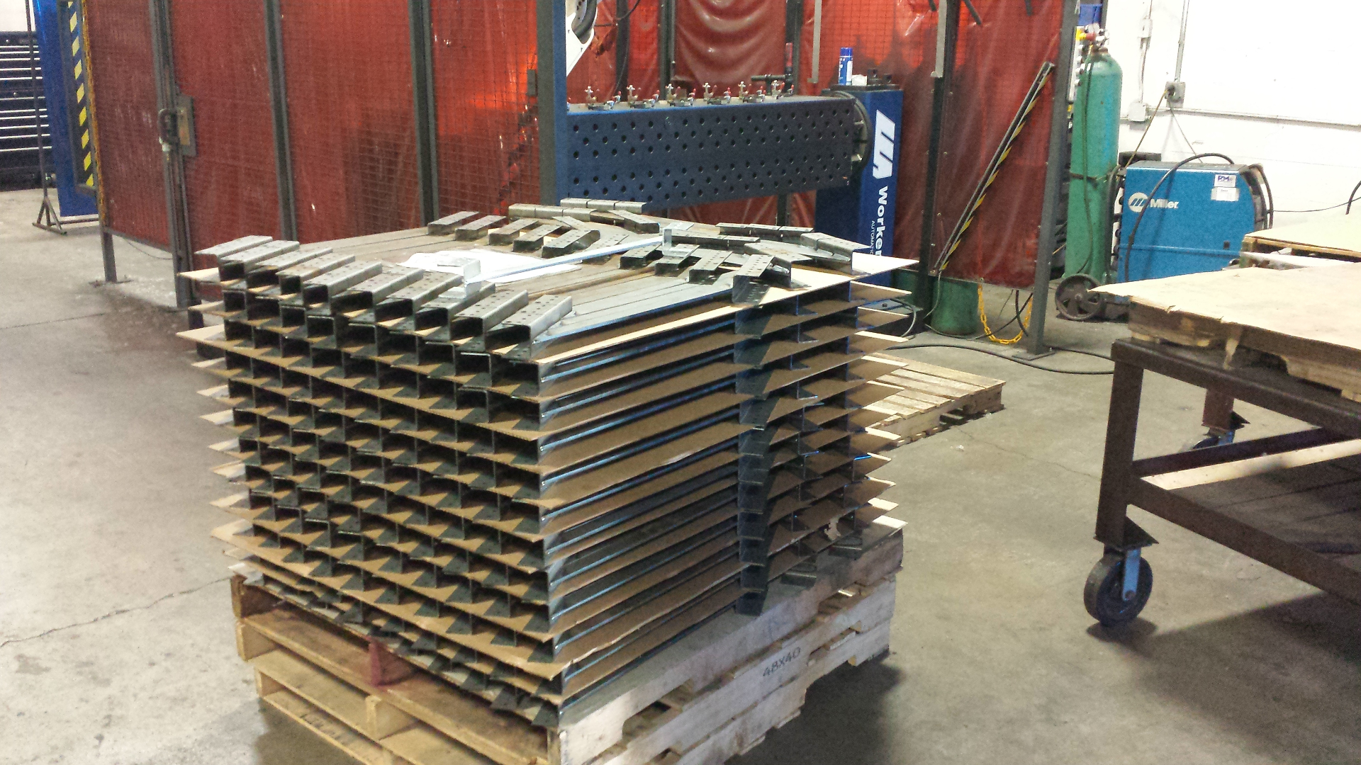 Production welding stack
