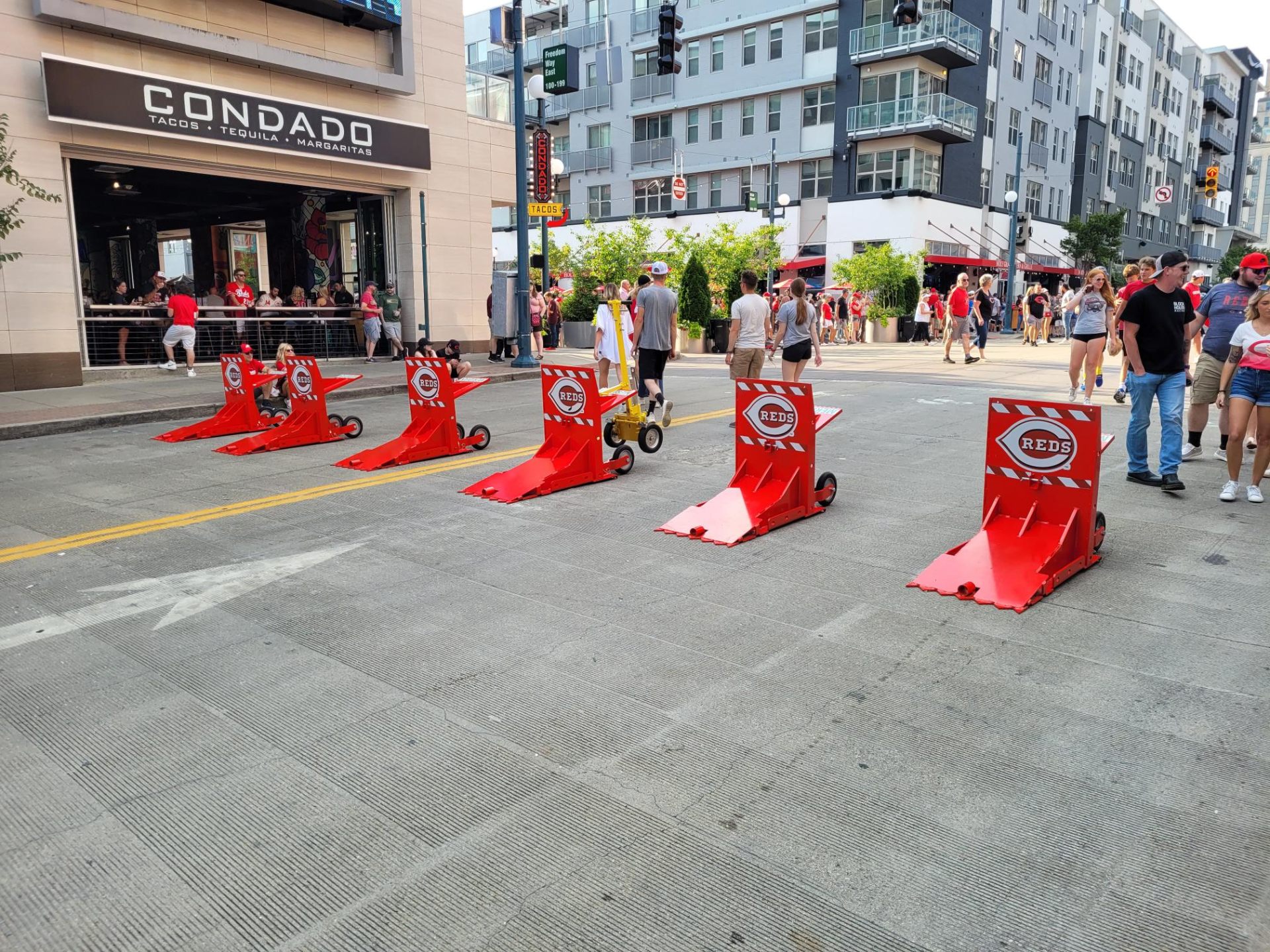 Cincinnati Reds custom fabricated barriers
