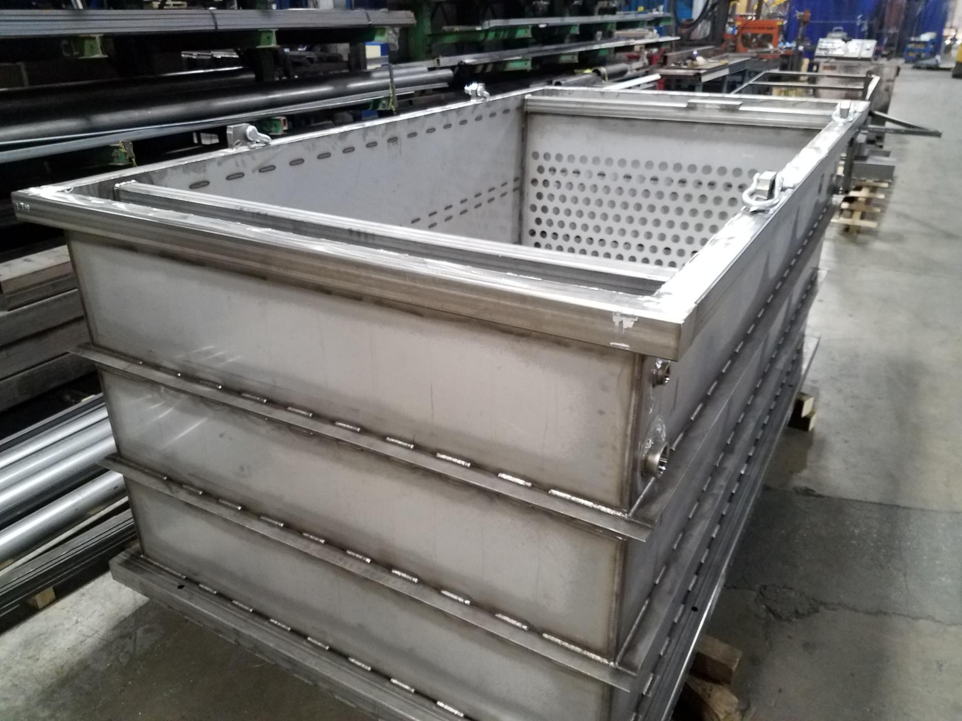 Stainless steel hopper