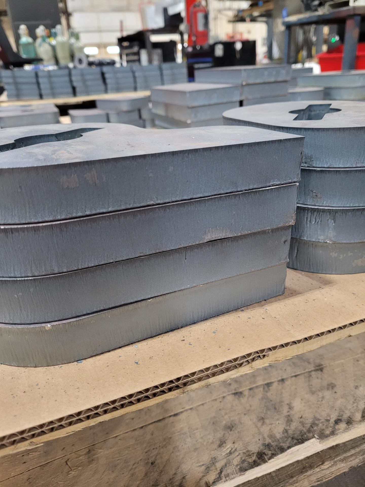 Thick plate laser cut parts