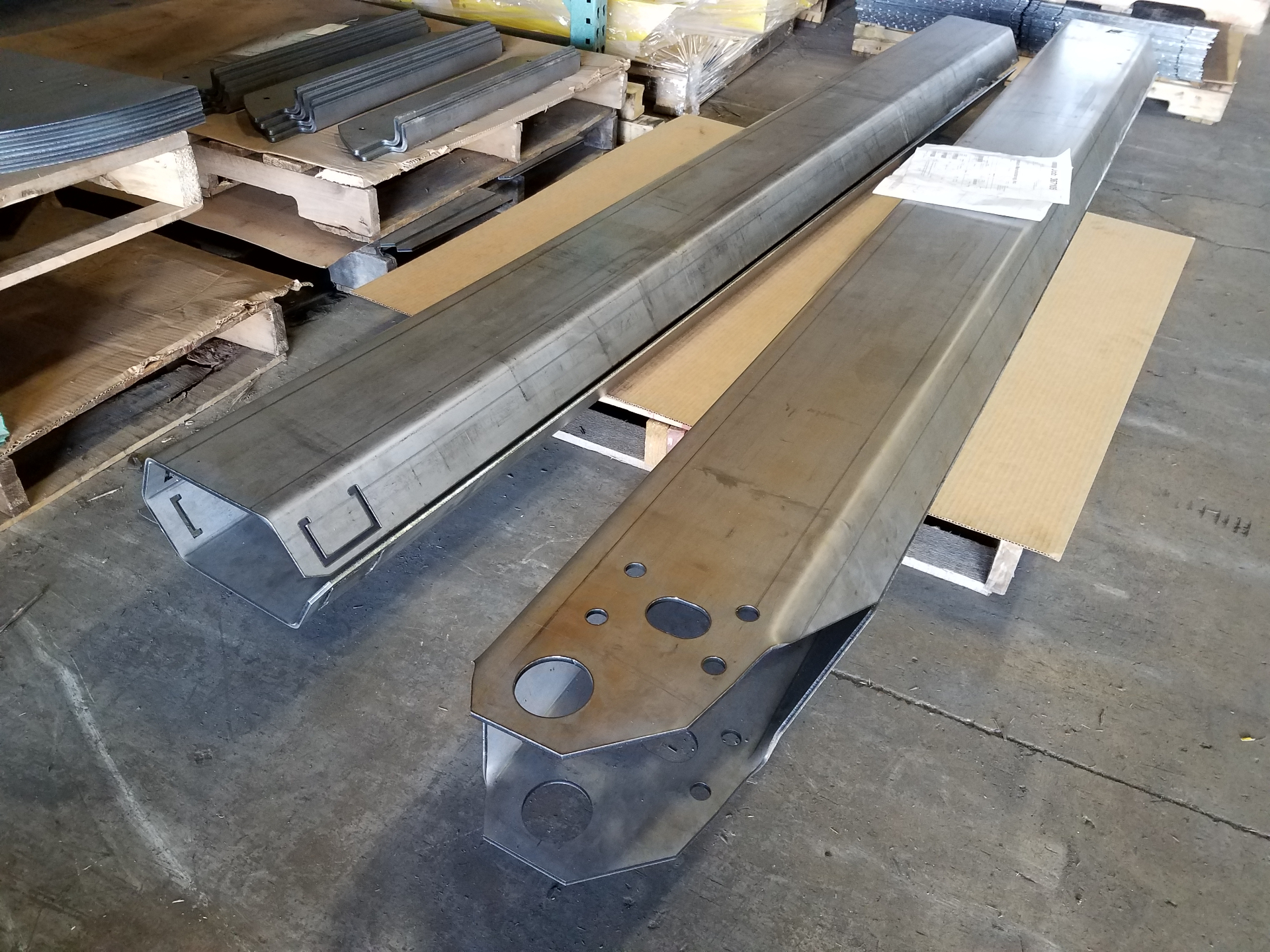 One-piece boom arm under testing