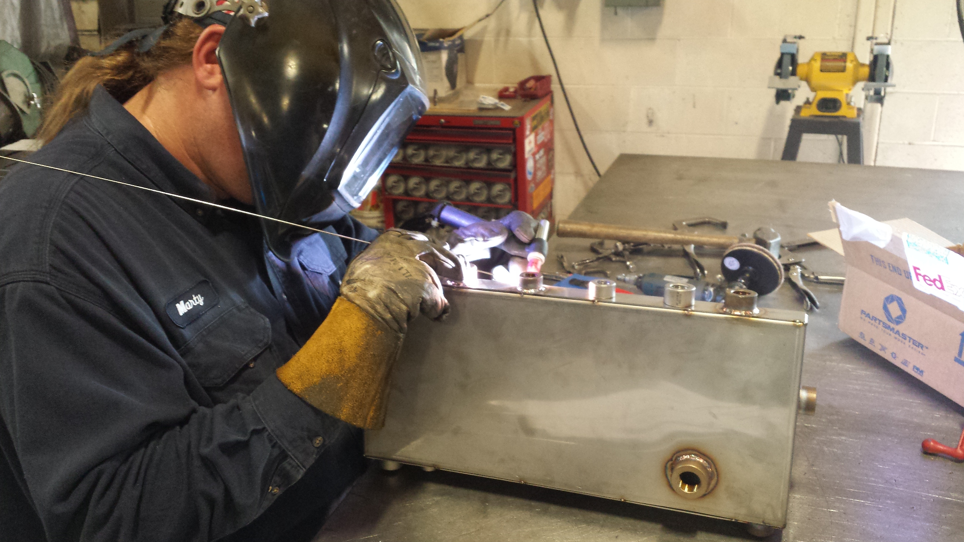 Custom expansion tank fabrication