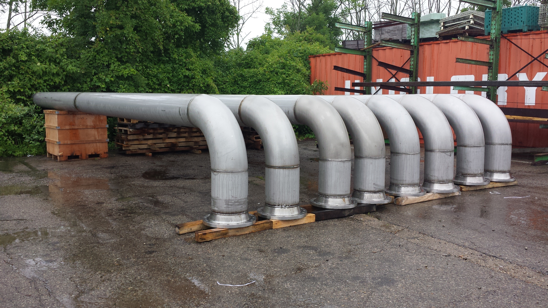 30-foot mixing elbows fabrication